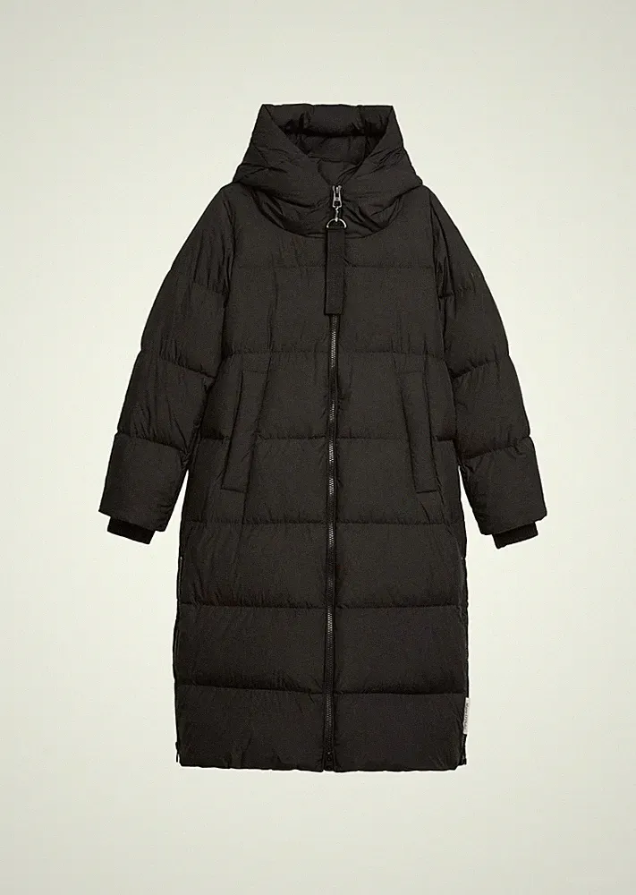MARC O'POLO Daunenmantel am Saum mit seitlichen Zipper-Schlitzen , Gr. 42