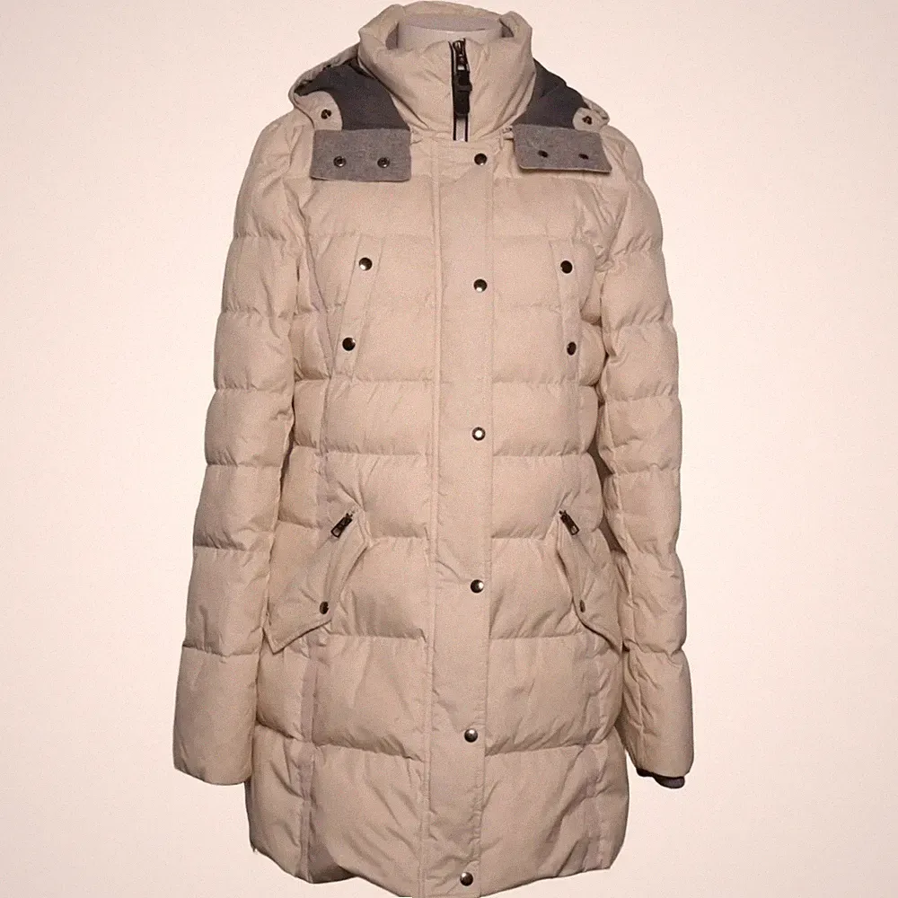 Marc O'Polo, Daunenmantel, Damen, Größe: 38, Beige/Grau #yBR