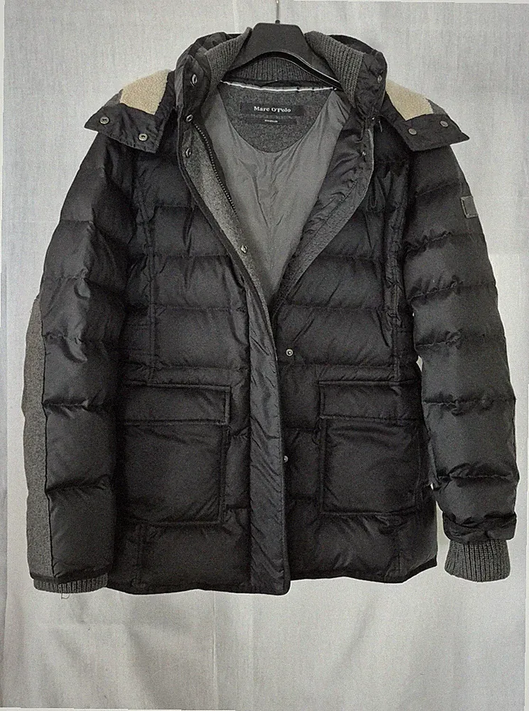 Marc o Polo Daunenmantel Damen, schwarz, gr.40, Lammfellkapuze ,gebraucht