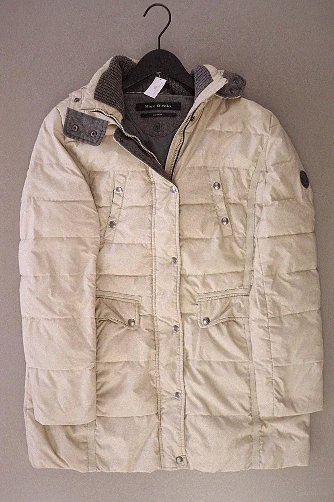 Marc O'Polo Daunenmantel Regular Mantel für Damen Gr. 44, XL creme aus Polyester