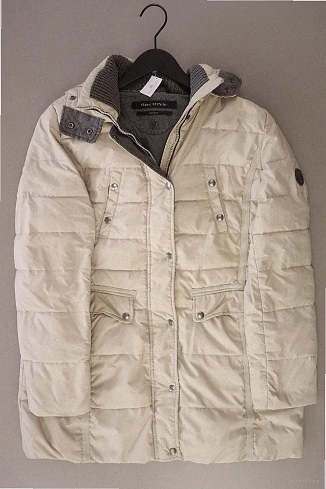 Marc O'Polo Daunenmantel Regular Mantel für Damen Gr. 44, XL creme aus Polyester