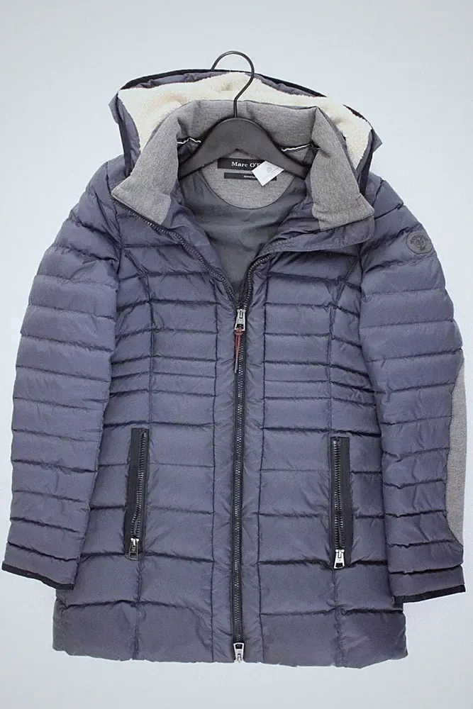 ✅ Marc O'Polo Daunenmantel Slim Mantel für Damen Gr. 34, XS blau aus Polyester ✅