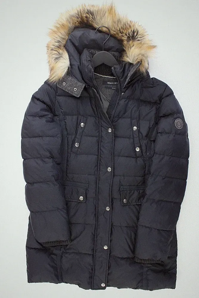 ⭐ Marc O'Polo Daunenmantel Slim Mantel für Damen Gr. 40, M blau aus Polyamid ⭐
