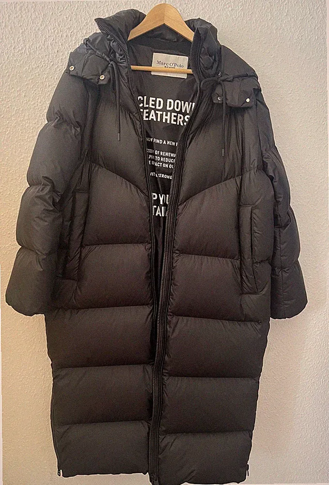 Marc O'Polo DENIM Daunenmantel Puffer Schwarz | Gr. L | Neu | NP 350€