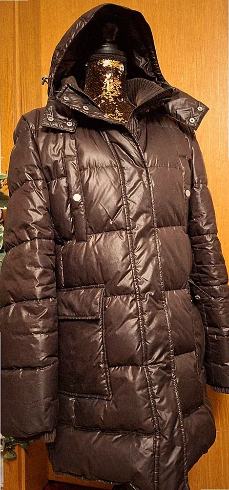 Marc O'Polo.Dicke Damen Daunen-70% Kapuzen Mantel.Braun.Gr.M/38