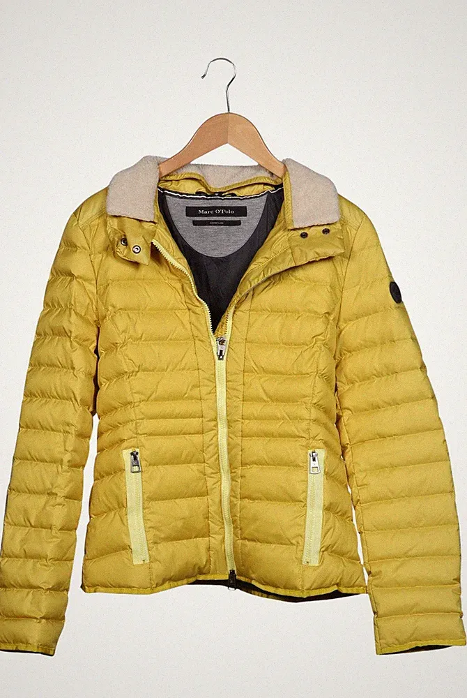 Marc O Polo Jacke Damen Anorak Jacket Kurzmantel Gr. 40 Daunen Gelb #qtm0nzy