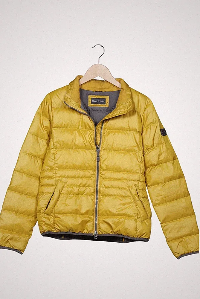 Marc O Polo Jacke Damen Anorak Jacket Kurzmantel Gr. 42 Daunen Gelb #3xkszzk
