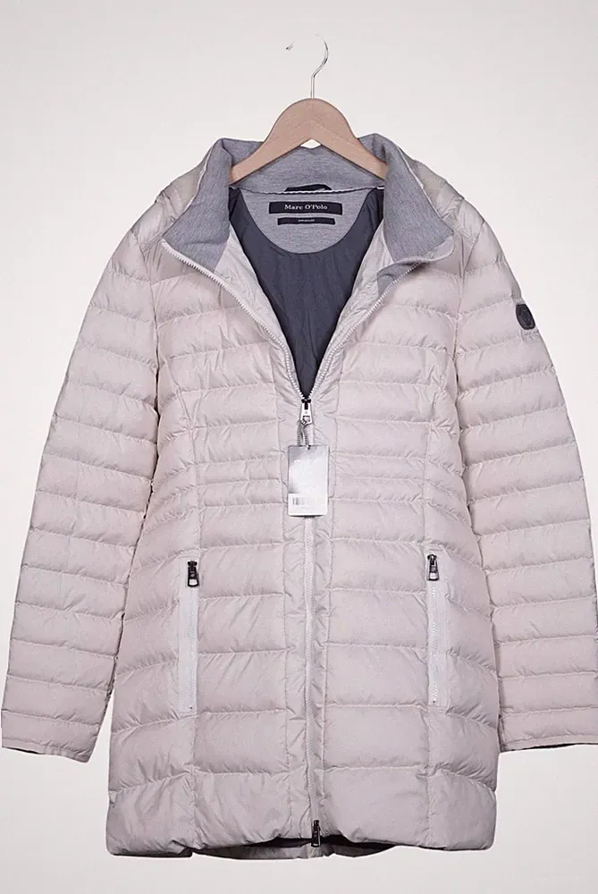 Marc O Polo Jacke Damen Anorak Jacket Kurzmantel Gr. L Daunen Cremeweiß #mhybphg