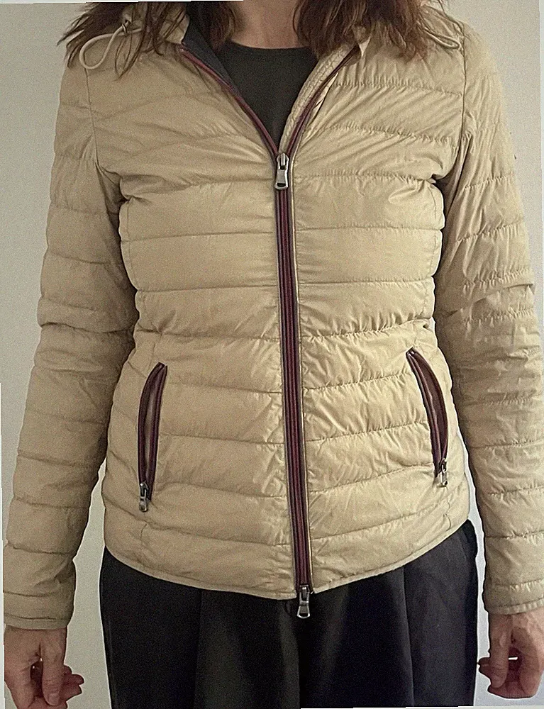 Marc O Polo Jacke Damen Daunen Sommerdaunenjacke Kurzmantel Gr. EU 368 Beige