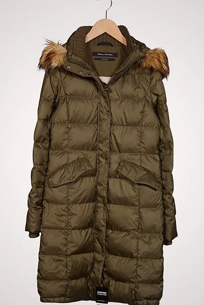Marc O Polo Mantel Damen Jacke Parka Gr. 32 Daunen Grün #z5c4th5