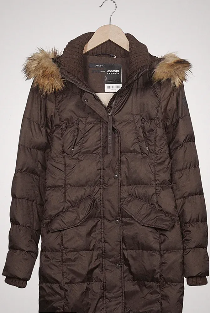 Marc O Polo Mantel Damen Jacke Parka Gr. 32 Daunen Wolle Braun #7nbokib