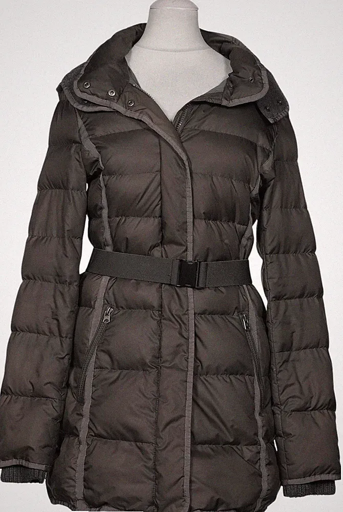 Marc O Polo Mantel Damen Jacke Parka Gr. 34 Daunen Wolle Baumwolle Grau #nibwktm