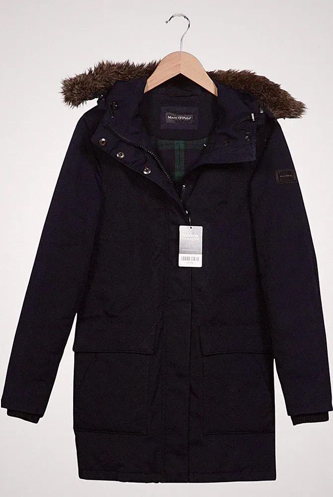 Marc O Polo Mantel Damen Jacke Parka Gr. 36 Daunen Baumwolle Marineblau #efxd47r