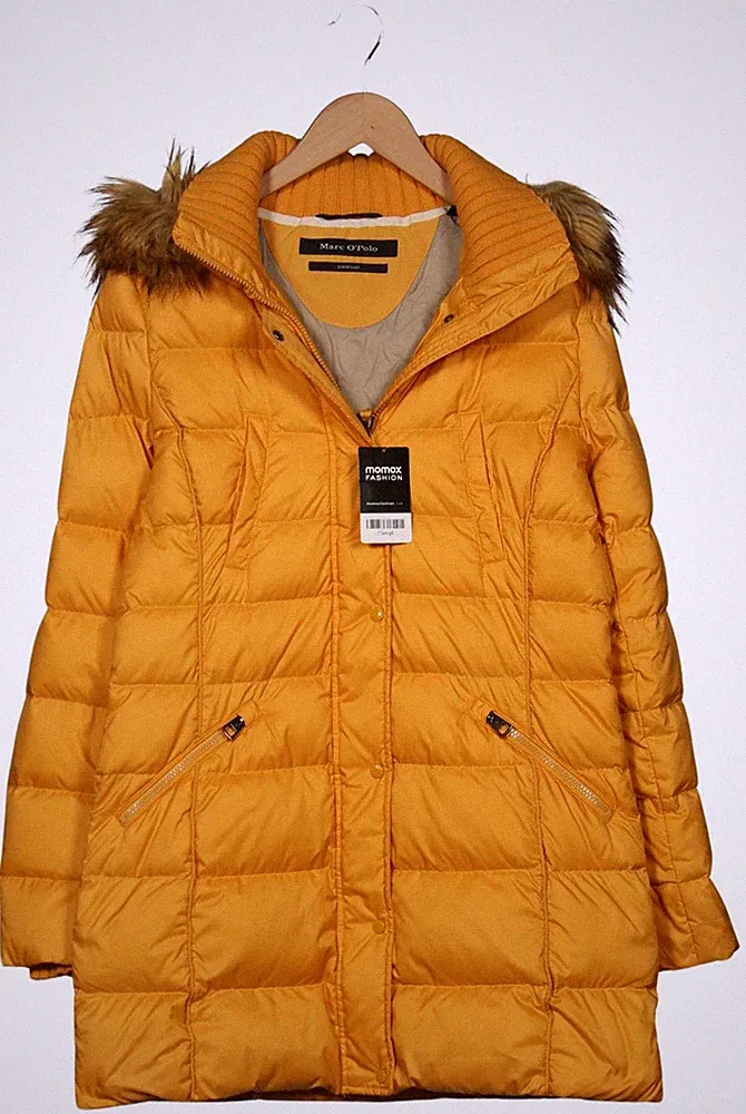 Marc O Polo Mantel Damen Jacke Parka Gr. 38 Daunen Wolle Gelb #nxpojlr