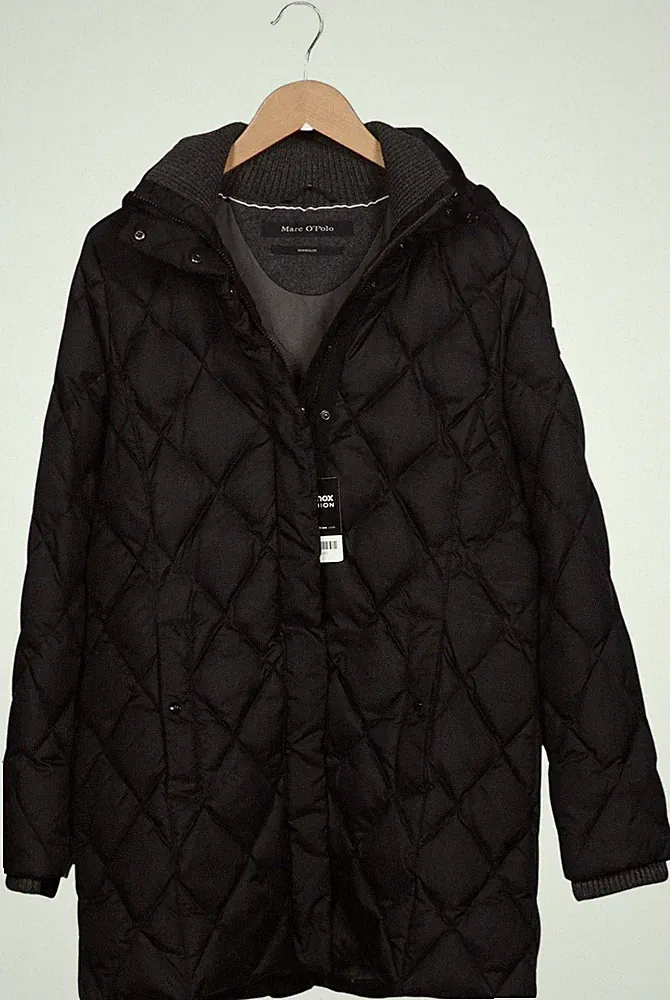 Marc O Polo Mantel Damen Jacke Parka Gr. 42 Baumwolle Wolle Daunen S... #u370m37