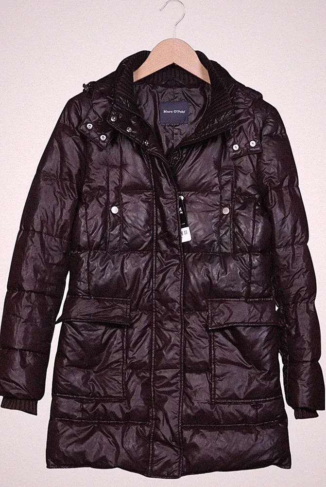 Marc O Polo Mantel Damen Jacke Parka Gr. EU 34 Baumwolle Daunen Bord... #8jns28x