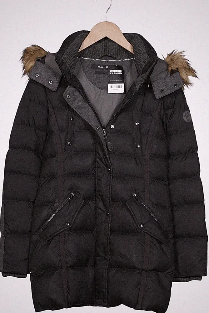 Marc O Polo Mantel Damen Jacke Parka Gr. EU 34 Baumwolle Daunen Schwarz #2cw0gy3