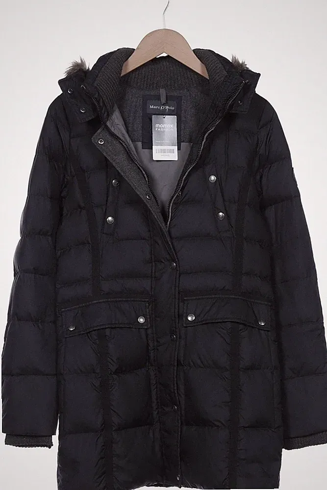 Marc O Polo Mantel Damen Jacke Parka Gr. EU 34 Wolle Daunen Grau #bpx0fr5