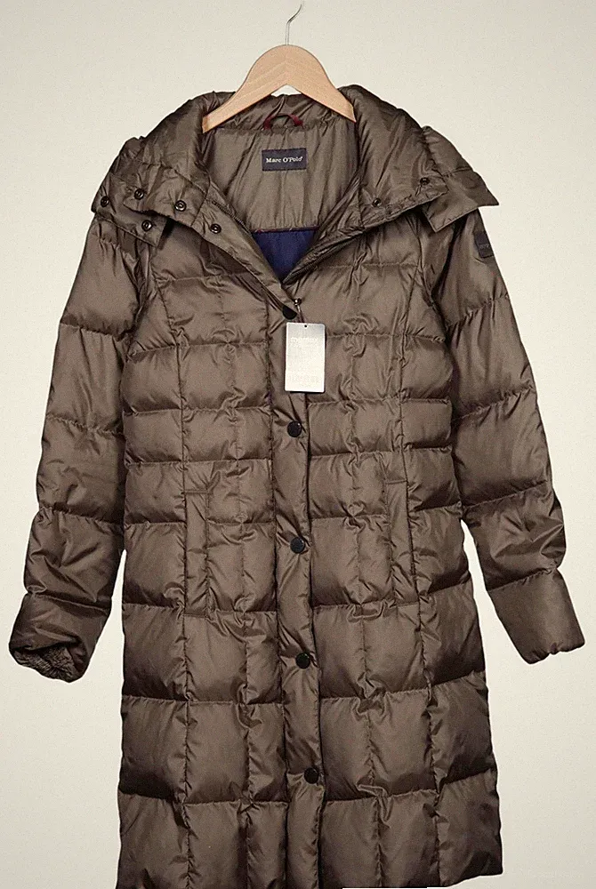 Marc O Polo Mantel Damen Jacke Parka Gr. EU 38 Daunen Braun #w36h06c