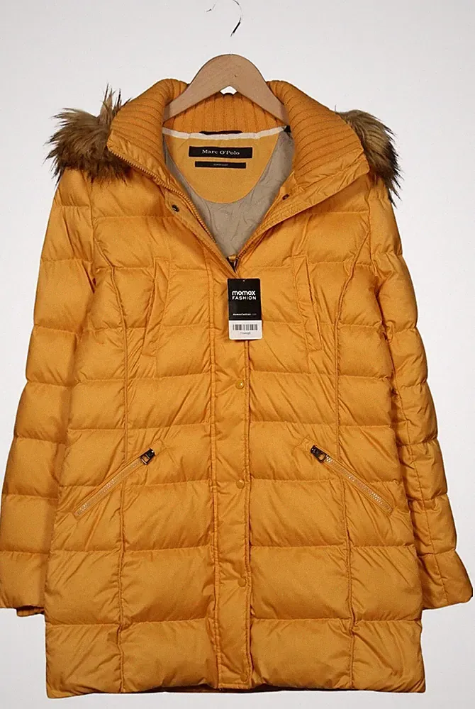 Marc O Polo Mantel Damen Jacke Parka Gr. EU 38 Daunen Wolle Gelb #nxpojlr