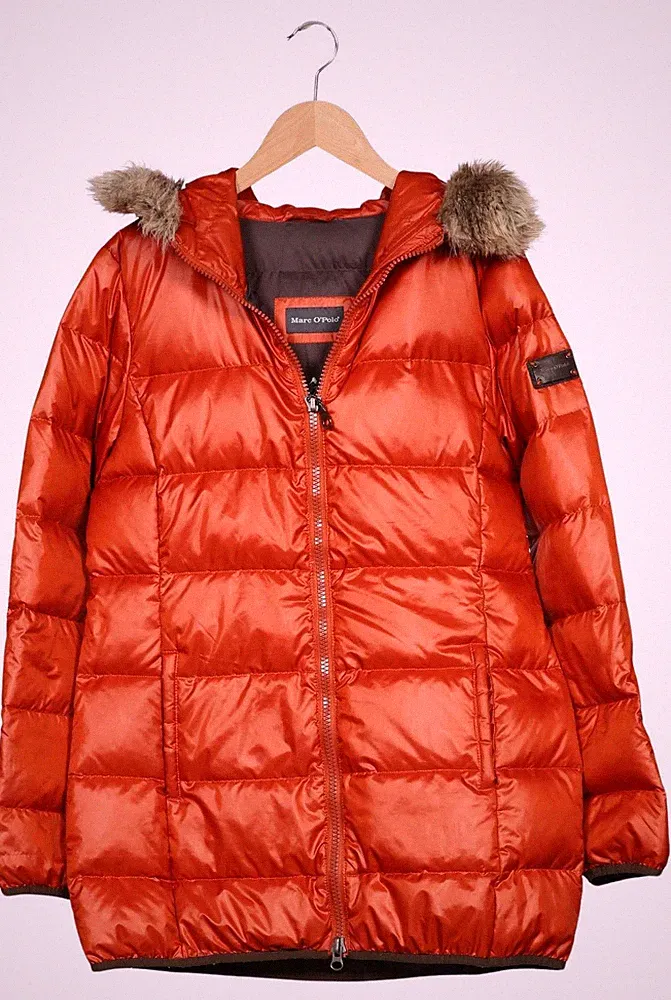 Marc O Polo Mantel Damen Jacke Parka Gr. EU 40 Daunen Orange #t5ohapp