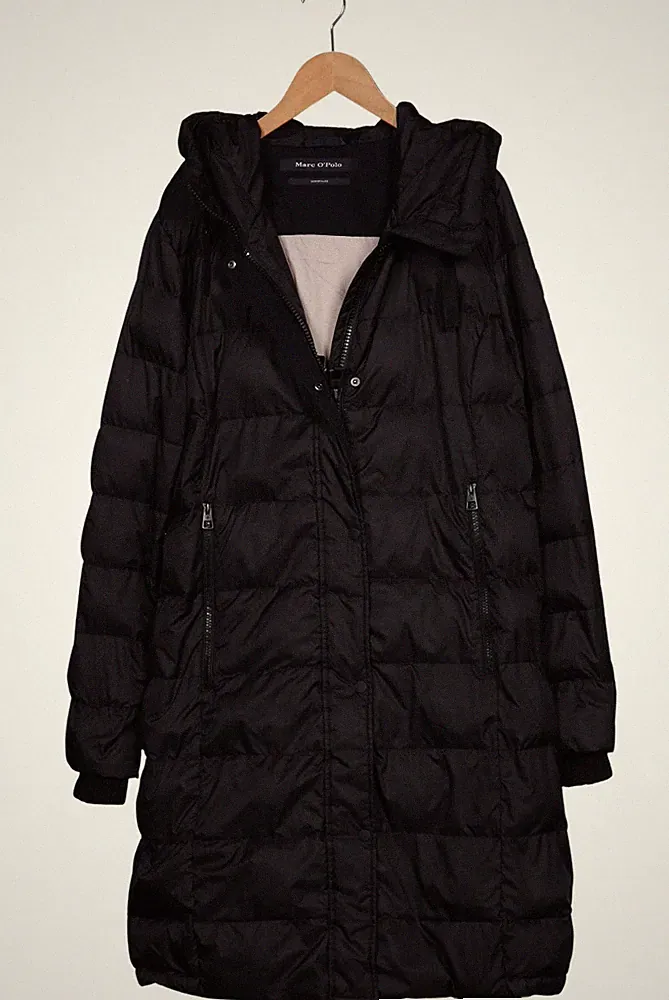 Marc O Polo Mantel Damen Jacke Parka Gr. EU 44 Daunen Wolle Schwarz #3xpz4ai