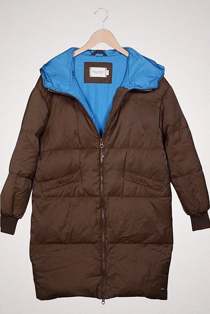 Marc O Polo Mantel Damen Jacke Parka Gr. S Baumwolle Daunen Mehrfarbig #571z4m3