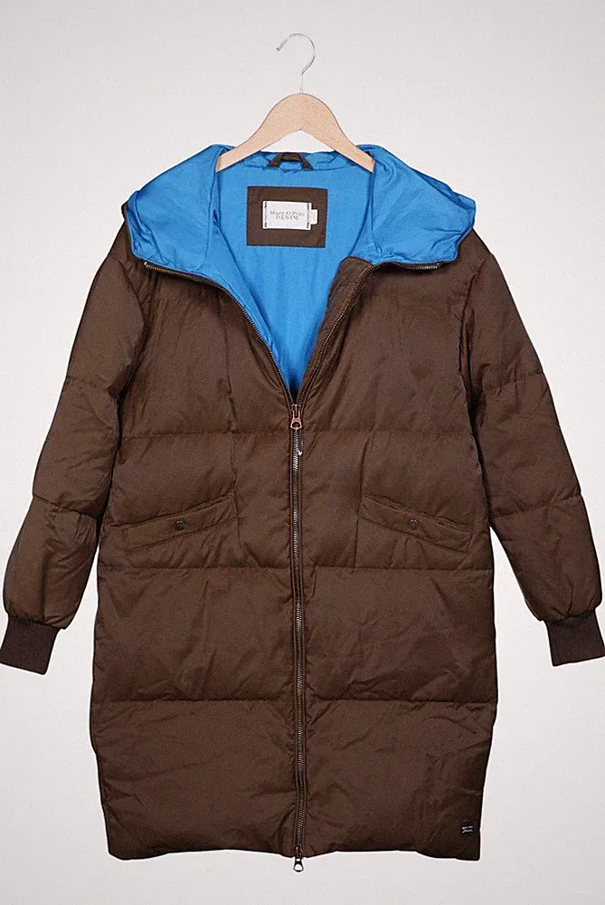 Marc O Polo Mantel Damen Jacke Parka Gr. S Baumwolle Daunen Mehrfarbig #571z4m3