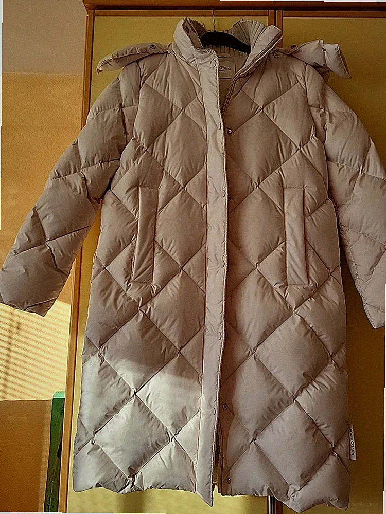Marc o´Polo Stepp-Mantel, weiß,40 creme np 349,-abnehmbare KapuzeDaune,Federn