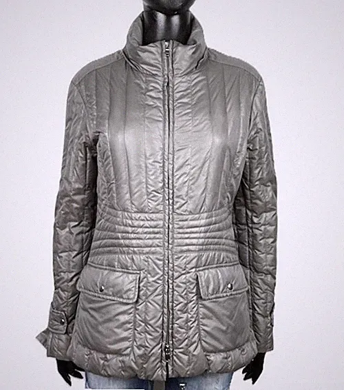 Marella Sport Damen Daunenjacke 44 Gänsedaunen grau Winterjacke gefüttert