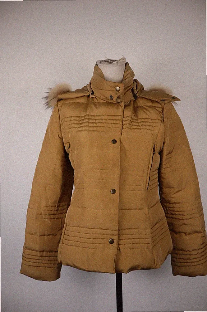 MARELLA SPORT DAUNENJACKE DAMEN GR 42 WOMAN JACKET VINTAGE CASUAL PELZ