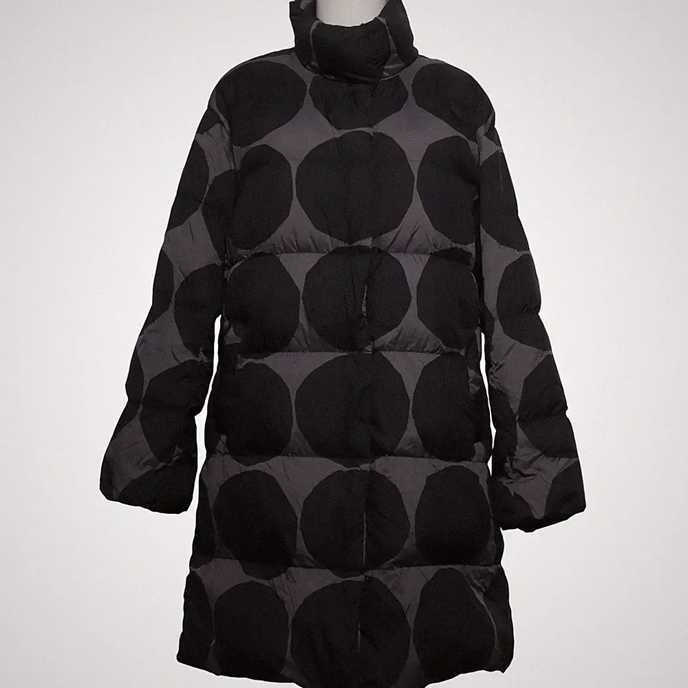 Marimekko x Uniqlo, Daunenmantel, Damen, Größe: M, Schwarz/Grau #MhW