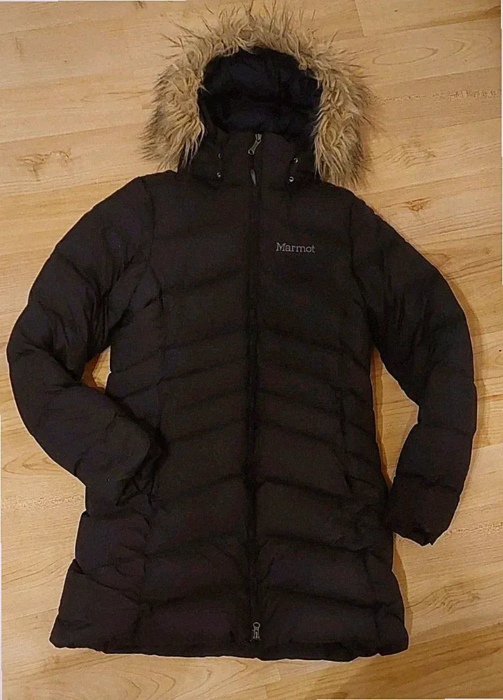 Marmot, Daunenmantel Montreaux, Wintermantel, winddicht, schwarz, M, top !