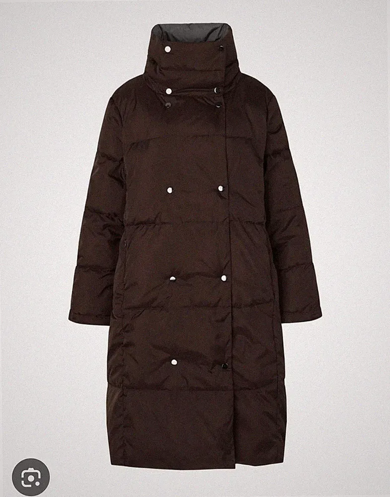 MASAI Two Face Daune Parka Damen Mantel Trench Coat Btaun Jacke Gr. 2XL