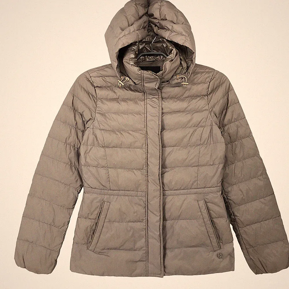 MASSIMO DUTTI Damen Kapuzen Daunenjacke Mantel Größe S