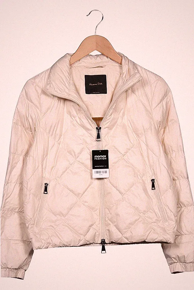 Massimo Dutti Jacke Damen Anorak Jacket Kurzmantel Gr. S Daunen Crem... #x7h11ri
