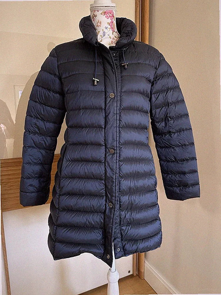 Max & Co Daunenjacke 38 Navy dunkelblau Kurzer Mantel Daunen