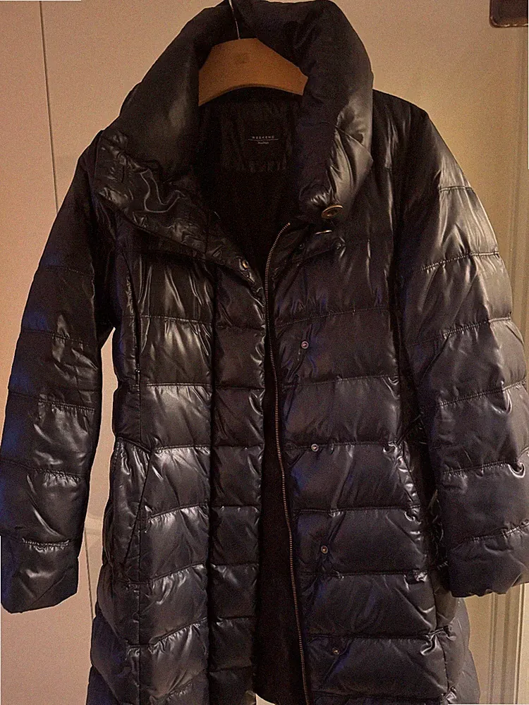 MAX MARA WEEKEND, Daunenmantel, Wintermantel, dunkelblau, Größe 36, warm
