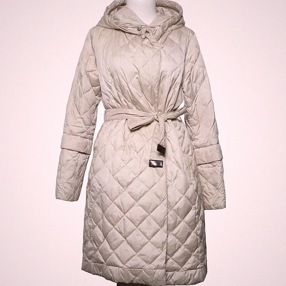 MaxMara, Daunenmantel, Damen, Größe: 40, Beige, Polyester/Daune/Polyamid #OFc