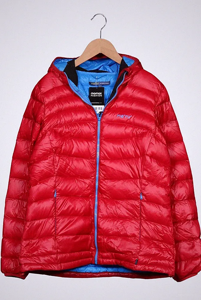 meru Jacke Damen Anorak Jacket Kurzmantel Gr. L Daunen Rot #htap8d0