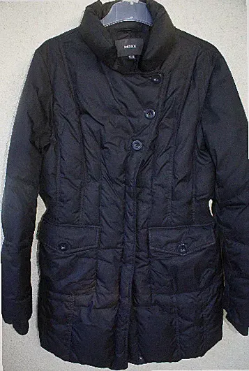 MEXX Daunen Mantel kurzmantel LUXUS schwarz Gr. 40 / M TOP Zustand