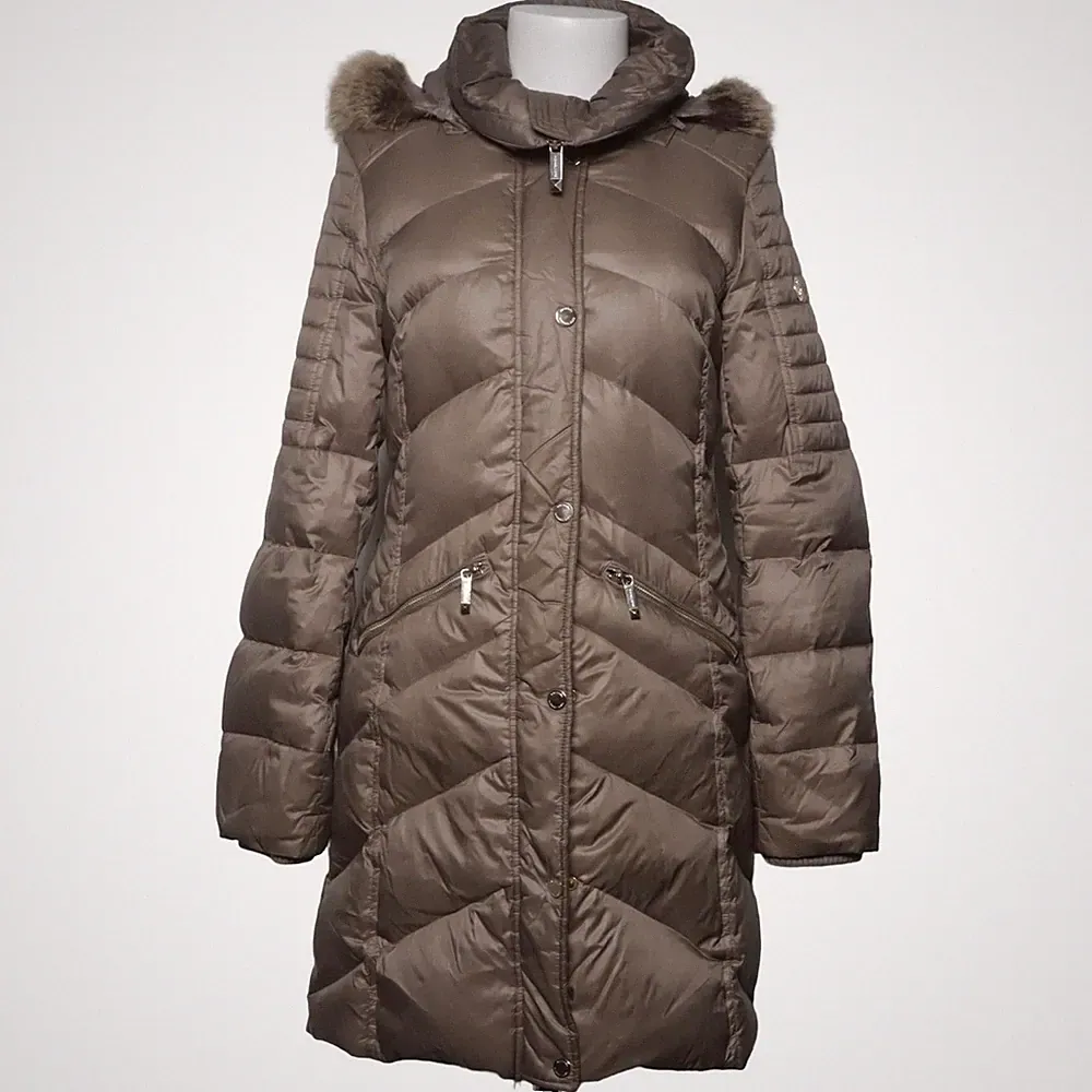 Michael Kors, Daunenmantel, Damen, Größe: XS, Beige, Acryl/Polyester #Nr8