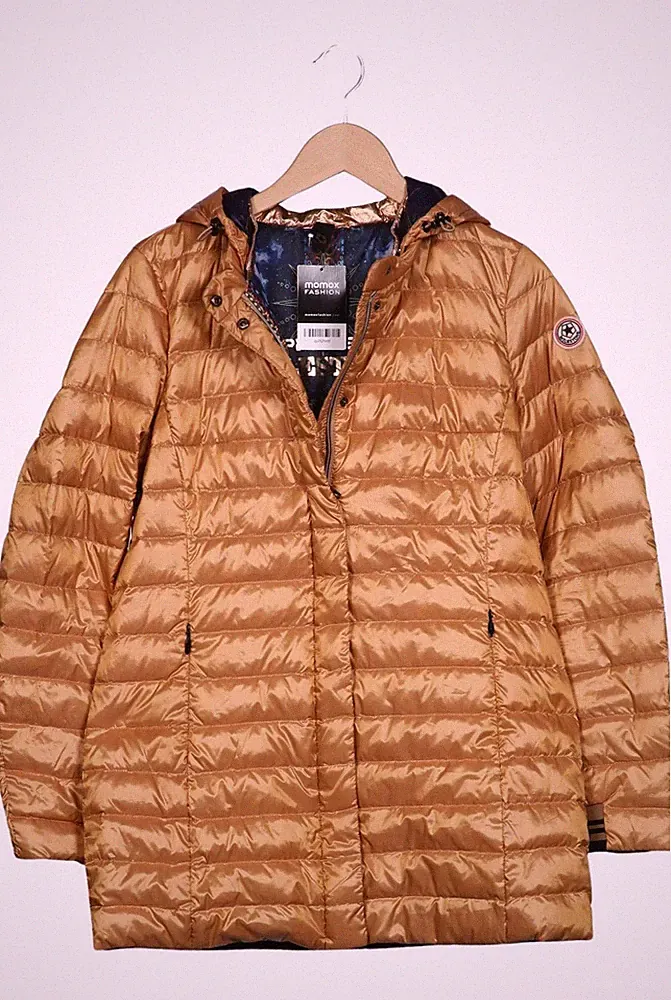 MILESTONE Jacke Damen Anorak Jacket Kurzmantel Gr. EU 38 Daunen Gold #qu92hmf