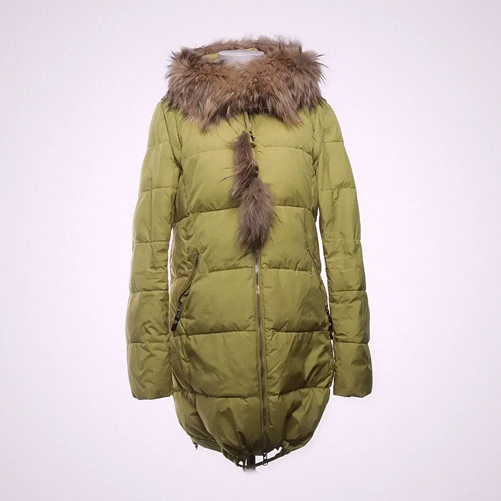 Miss Fofo, Daunenmantel, Damen, Größe: 42, Gelb, Daune/Feder/Polyester #BVv