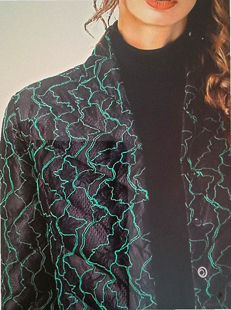 Mode Damen Daunenjacke Vintage Floral.Damenmantel Warm Light Winter Gr.4XL.