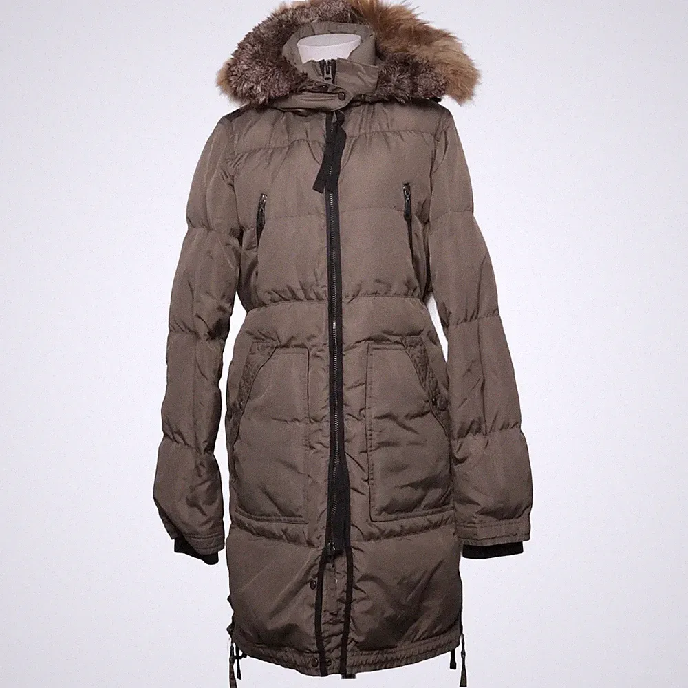 Modström, Daunenmantel, Damen, Größe: M, Beige, Daune/Feder/Pelz/Polyester #CMg