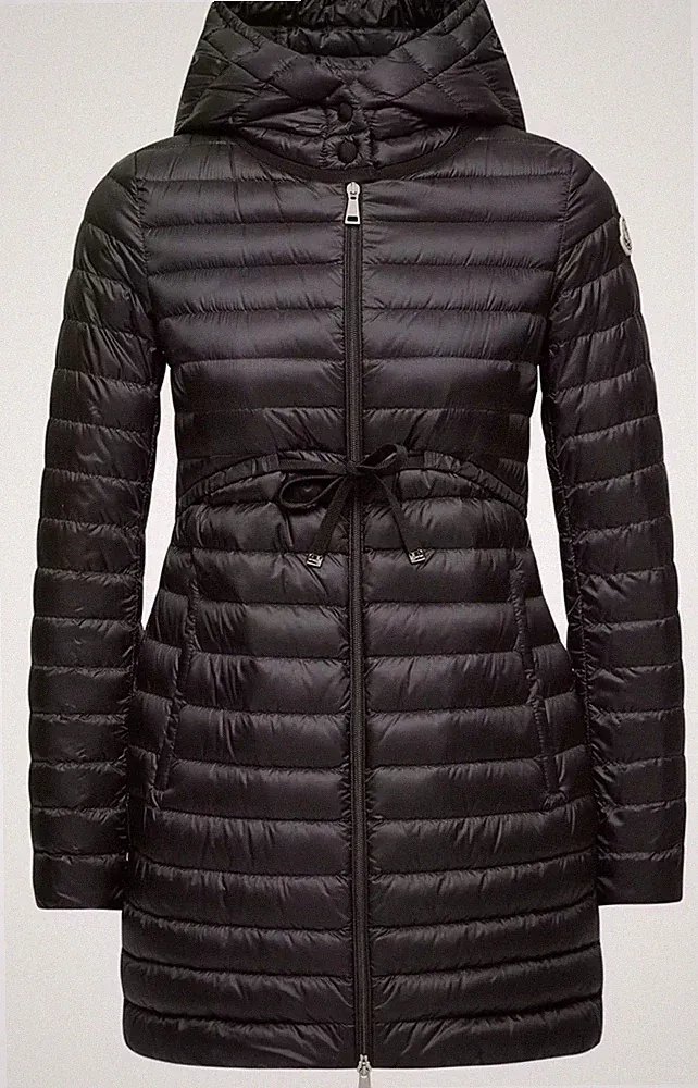 Moncler Damen leichter Daunenmantel lang Jacke Daunenjacke Gr. S (TG 1) NP 1530€