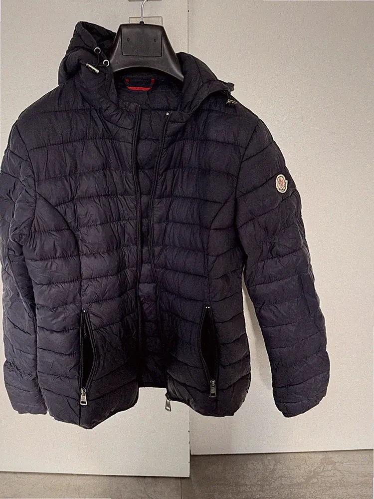 Moncler Daunenmantel Schwarz Gr.0/ 34 XS Steppmantel Parka Jacke