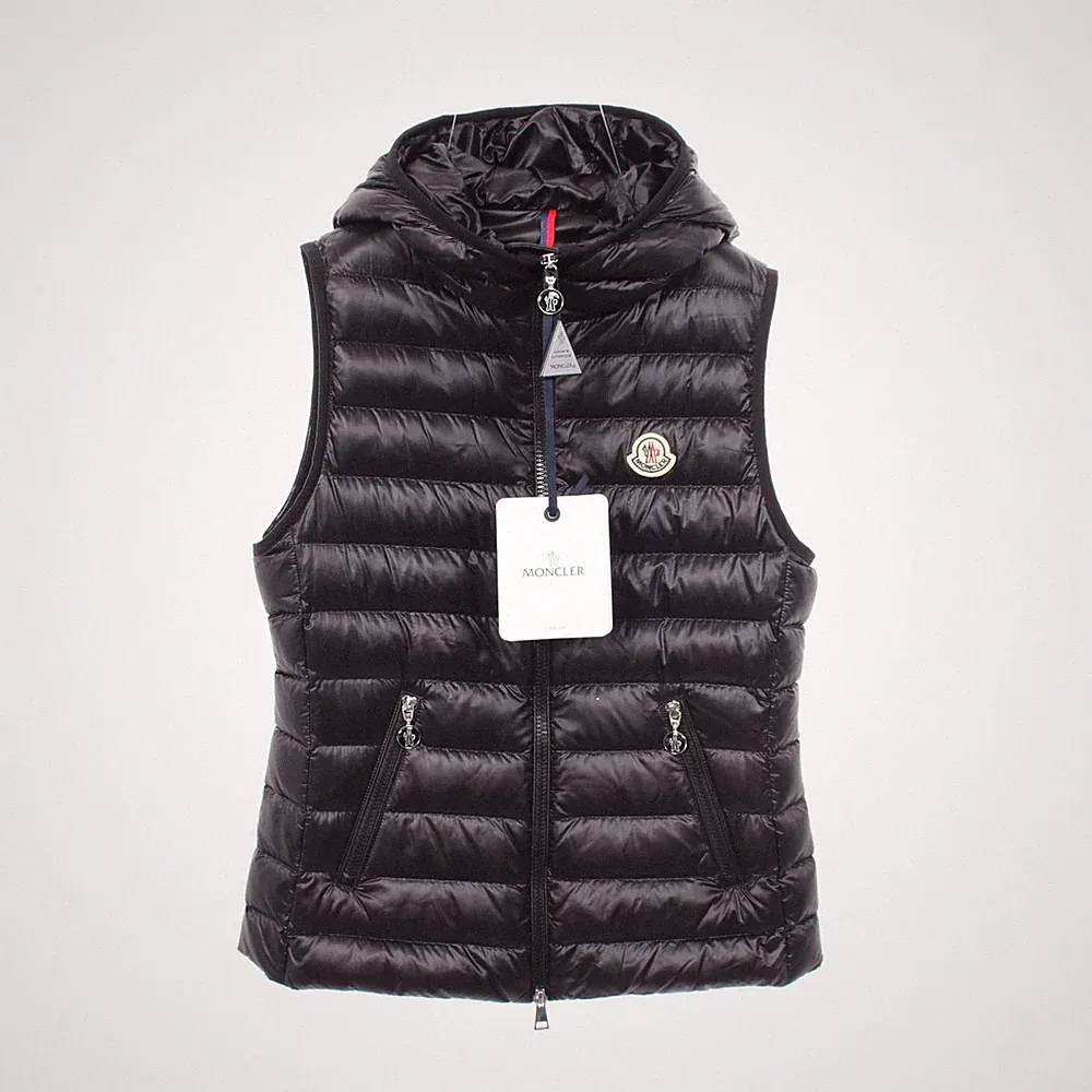 MONCLER GLYGOSSE Daunenweste ärmellos Mantel 1A00098597YG9991 Nylon schwarz #1