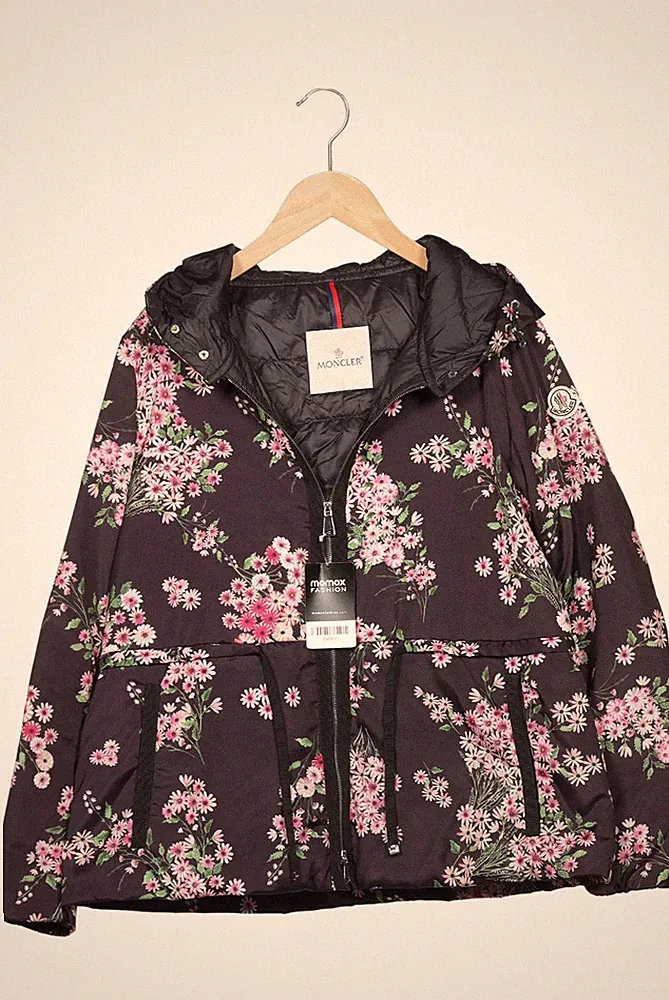 Moncler Jacke Damen Anorak Jacket Kurzmantel Gr. EU 38 Daunen Lila #qty5kh7